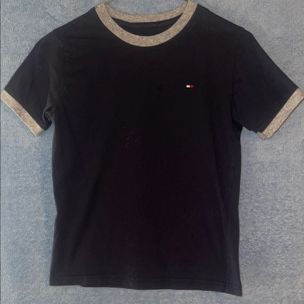 Tommy Hilfiger Kids Navy and Gray Tee